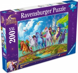 puzzle XXL 200 piese RAVENSBURGER – UNICORN ACADEMY (Academia Unicornilor)
