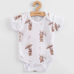 Body pentru bebeluși cu mânecă scurtă New Baby For Babies bunny