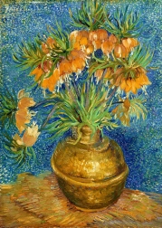 Puzzle Vincent van Gogh: Gladiole în vază de cupru 1000 piese
