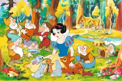 Puzzle Disney: Albă ca Zăpada și cei șapte pitici, 600 de piese