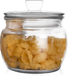 Borcan din sticlă pentru alimente 600 ml cu capac