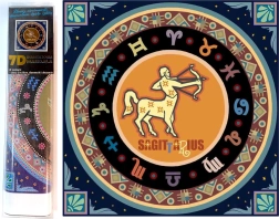 Set creativ pentru pictură cu diamante 7D Semnele zodiacului: Săgetător 30x30 cm