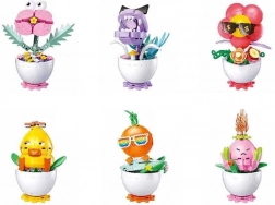 Sluban Flowers plante în ghiveci – set de construcție creativ 6 buc.