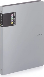 Biblioraft cu inele A4 PASTELINI gri