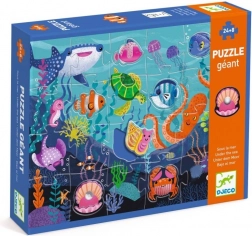 Djeco puzzle tactilo mare 24 + 8 piese