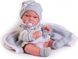 Păpușă realistă bebeluș cu corp integral din vinil 33 cm ANTONIO JUAN