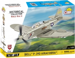 Model de construcție Avion de Vânătoare Bell P-39D Airacobra din 361 de Piese