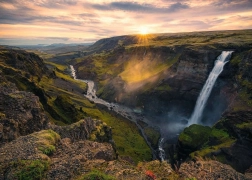 Puzzle Ravensburger 1000 piese – cascada Háifoss, Islanda
