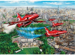 Puzzle Red Arrows deasupra Londrei 1000 de piese