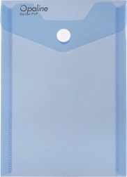 Plic cu capse A6 vertical Opaline albastru