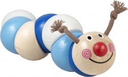 Detoa omidă din lemn - albastră