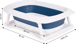 Cădiță pliabilă pentru copii cu scurgere Ecotoys – Fudge