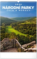 Calendar de perete Parcuri Naționale ale Cehiei și Moraviei 2026
