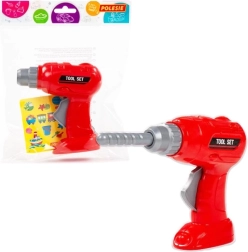 Șurubelniță electrică pentru copii, roșie, pe baterii