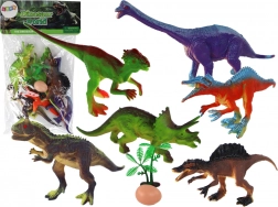 set de figurine dinozauri cu accesorii, 6 bucăți
