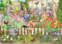 Puzzle Ravensburger Cafenea în orangerie 1000 piese