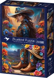 Puzzle Fermieră și Pantofi 2x500 piese