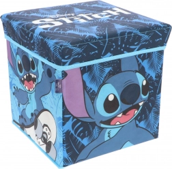 Cozy Noxxiez Stitch cutie de depozitare pliabilă și taburet