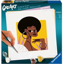 CreArt portret – pictură după numere 20 × 20 cm
