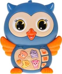 Bufniță interactivă albastră