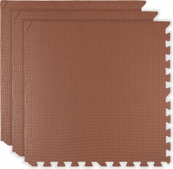 Covoraș din spumă HUMBI 180 × 60 cm – puzzle mari, impermeabile, sigure pentru copii, 3 piese, culoare cărămizie