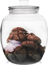 Borcan din sticlă pentru alimente 2,2 l cu capac