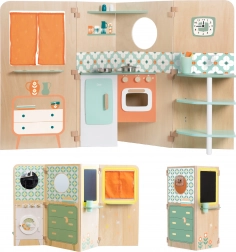 Căsuță multifuncțională pliabilă cu bucătărie CLASSIC WORLD XXL