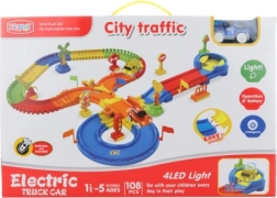 Traseu luminos cu mașinuță pe baterii