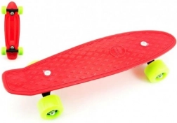Pennyboard 43 cm cu axe metalice, capacitate de încărcare 60 kg – Roșu