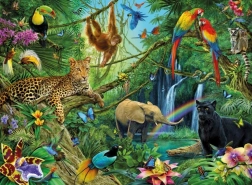 Puzzle Animale în Junglă 200 de piese de la Ravensburger