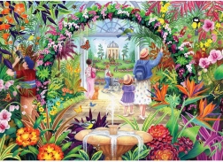 Puzzle Flori în grădina botanică 1000 piese GIBSONS