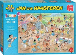 Puzzle JUMBO Jan van Haasteren Junior: școala de echitație, 360 de piese