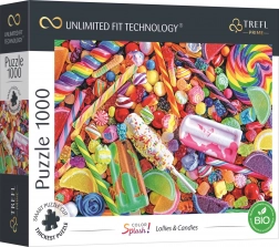 Puzzle TREFL UFT Color Splash: acadele și dulciuri 1000 piese