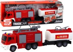 Mașinuță de pompieri cu remorcă 1:16 sunete și lumini