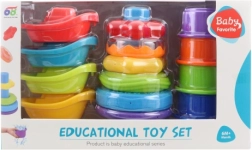 Set educațional de jucării 3‑în‑1 pentru bebeluși