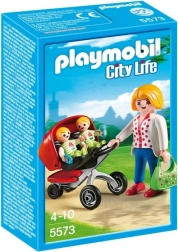 Playmobil City Life cărucior pentru gemeni – set de construcție