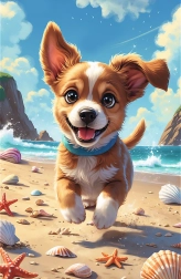 Puzzle Treflíci Cățeluș 54 de piese