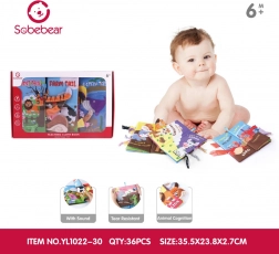 Set de trei cărți senzoriale pentru cei mici