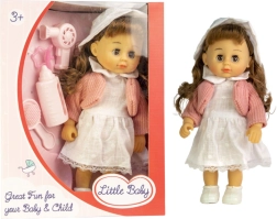 Păpușă în rochie cu set de accesorii, mix de culori - 1 bucată