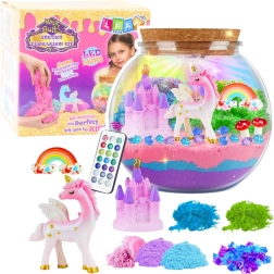Terariu DIY creativ cu unicorn și lampă LED cu telecomandă