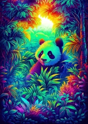 Puzzle Colțul Panda 1000 piese