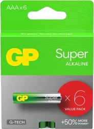 Baterii alcaline AAA GP Super 6 buc