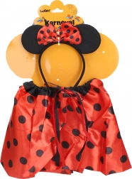 Set de carnaval șoricică cu buline roșu