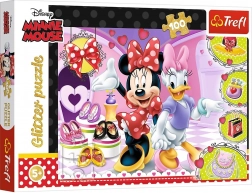 Puzzle 100 piese Minnie și Sclipici