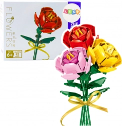 Set de construcție trandafir cu fundiță – 92 piese