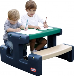 Masa de picnic albastru-verde pentru copii Little Tikes pentru gradina
