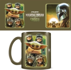 Set cadou Star Wars Mandalorian și Grogu – cană, suport pentru pahare și breloc