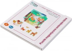 Carte puzzle magnetică - Animale din pădure