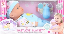 Bebeluș 30 cm cu sunete și accesorii