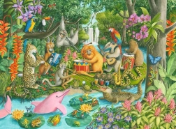 RAVENSBURGER Puzzle Trupa pădurii tropicale XXL 100 piese